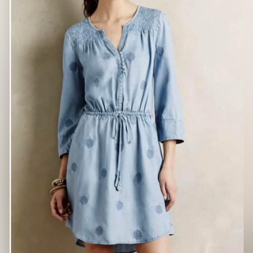 Anthropologie Holding horses denim mini